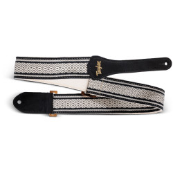 Taylor Academy Jacquard Strap, White/Black