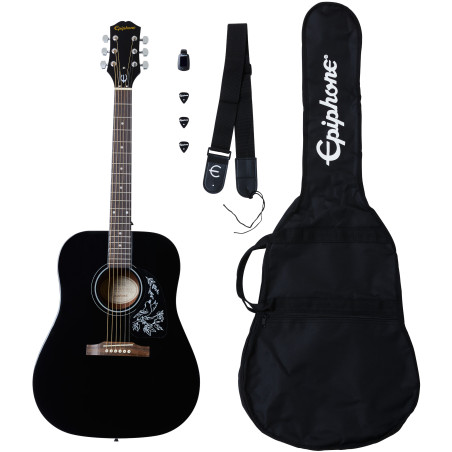 Epiphone Starling Acoustic Player Pack - Ebony