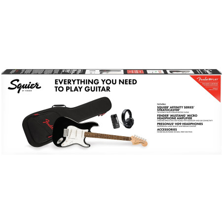 Squier Affinity Series Stratocaster Mustang Micro Pack