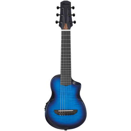 Ibanez AUP10FMNE Transparent Blue Sunburst Open Pore