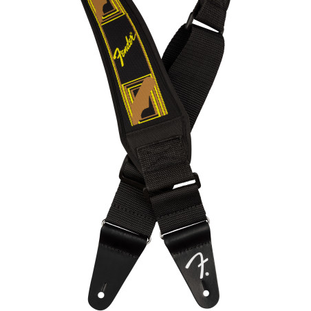 Fender Swell Neoprene Logo Strap, Running Logo, Multicolor 2.5"