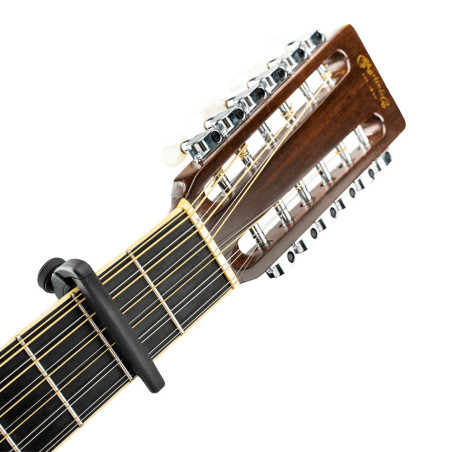 D'Addario Pro Plus Capo, Acoustic Guitar, Black