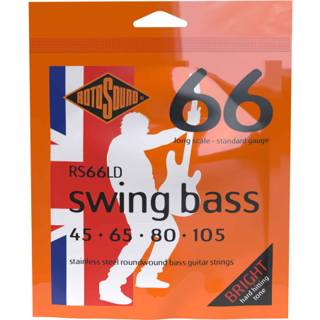 Rotosound Swing Bass 66 Bass Guitar Strings 45-105