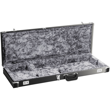 Fender Ombré Strat/Tele Case, Silver Smoke