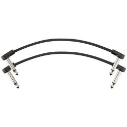 Fender Blockchain Patch Cable Pair, Black (2un) 15cm