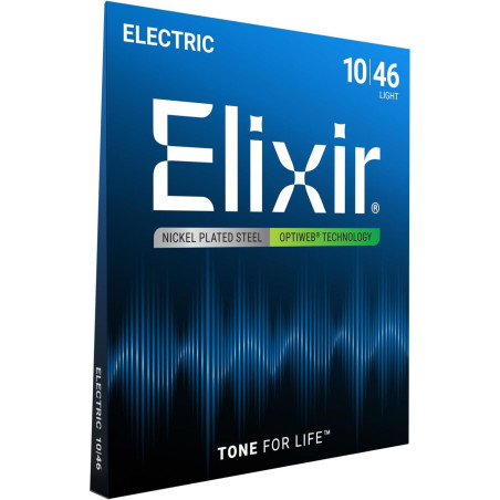 Elixir Electric Nickel Plated Steel Strings OPTIWEB 010-046