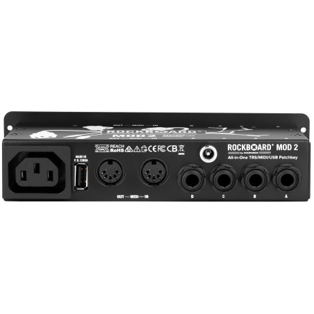 Rockboard MOD 2 V2 - TRS, MIDI, IEC, DC & USB Patchbay