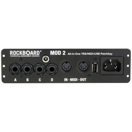 Rockboard MOD 2 V2 - TRS, MIDI, IEC, DC & USB Patchbay