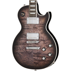Gibson USA Mark Morton Les Paul Modern Quilt, Translucent Ebony Burst