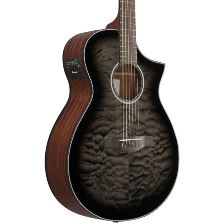 Ibanez AEWC16QA Transparent Black Sunburst