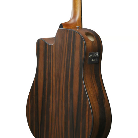Ibanez AAD70CE Transparent Charcoal Burst