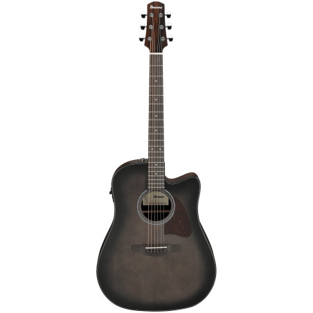 Ibanez AAD70CE Transparent Charcoal Burst