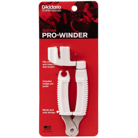D'Addario Pro-Winder, White