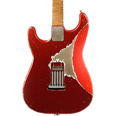 Xotic California Classic XSC-2 Candy Apple Red, Heavy Aging #3769