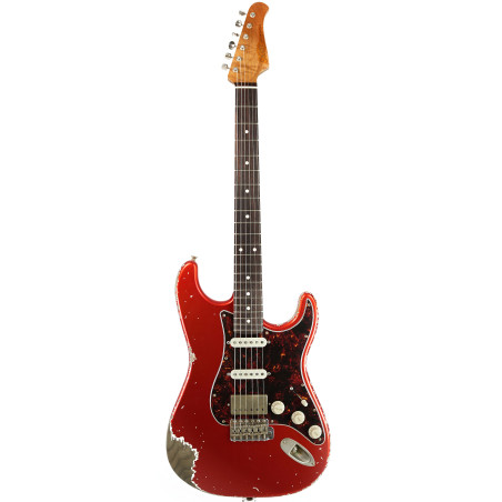 Xotic California Classic XSC-2 Candy Apple Red, Heavy Aging #3769