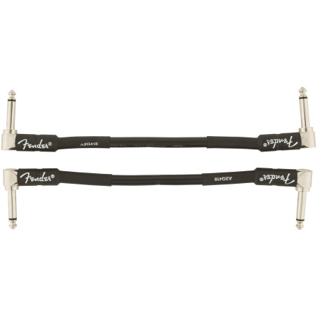 Fender Professional Series Instrument Cable 2-Pack, Angle/Angle, 6", B