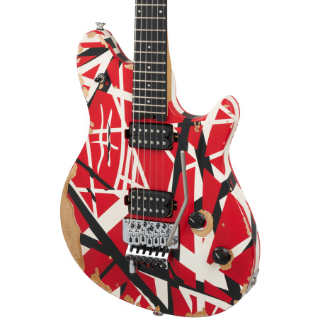 EVH Lim. Ed. Wolfgang Special Striped Series, Red, Black, and White, A