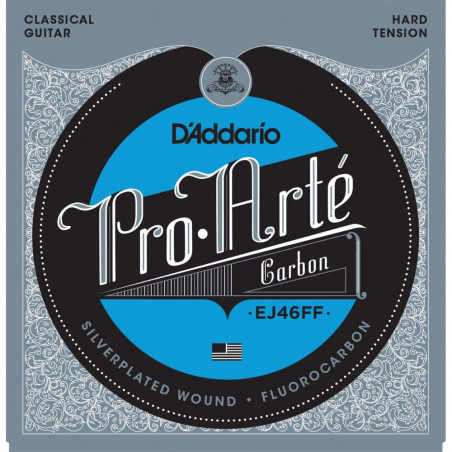 D’Addario EJ46FF Pro-Arté Carbon, Dynacore Basses, Hard Tension