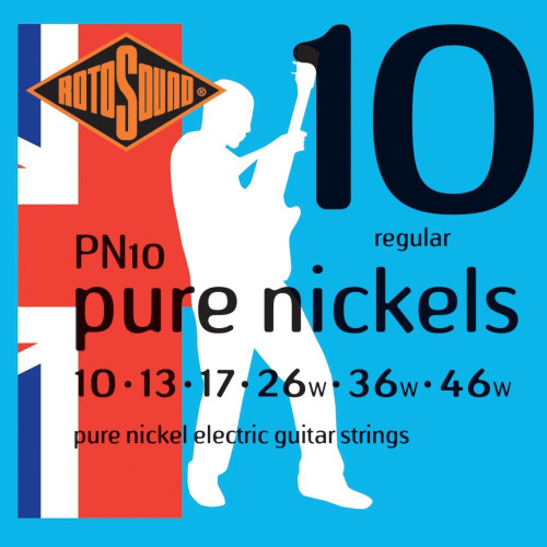 Rotosound PN10 Pure Nickel Electric Guitar Strings 10-46